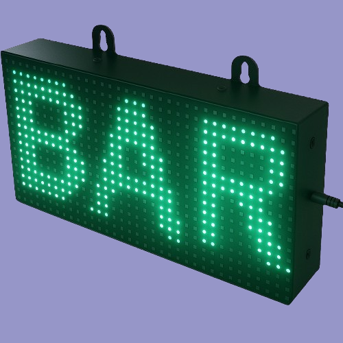 LED signboard for wine shop used for business visibility and branding