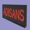 Customizable LED signage board for indoor and outdoor use, controllable via mobile phone