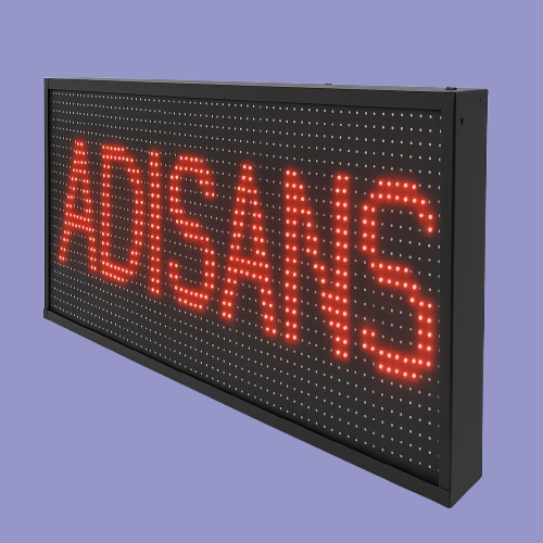 Customizable LED signage board for indoor and outdoor use, controllable via mobile phone