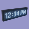 Adisans Industrial LED Digital Wall Clock with White P10 Display showing time and date for industrial and commercial use