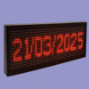 Adisans Industrial Digital Wall Clock with Red P10 LED Display showing time and date