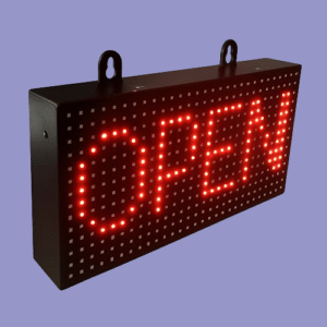 Open Close LED Display Board with Toggle Switch – Wall Mounted for Shops and Cafes