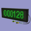 Bi-directional visitor counter with 6-digit LED display and dual IR sensors