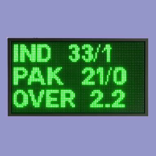 Adisans Cricket Scoreboard 3x1.5 ft LED with App