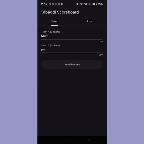 Adisans Kabaddi Scoreboard LED Display with App Control