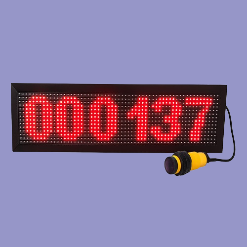 Adisans 6-Digit Industrial Visitor Counter with P10 LED Display