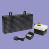 Adisans visitor counter with bright P10 LED display showing 5-digit count and single IR sensor.