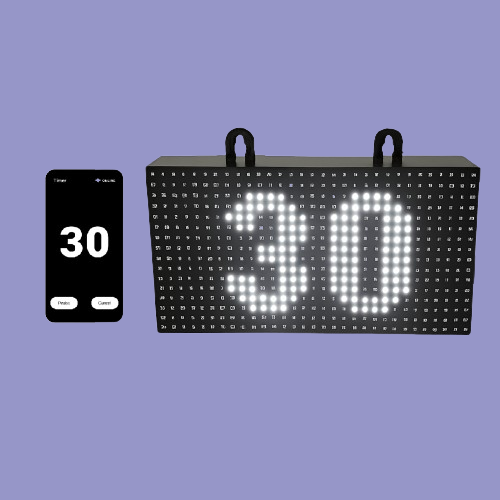 Adisans Kabaddi Raid Timer – 30 Sec with Mobile App Control and Bright LED Display