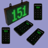 Adisans LED Token Display Board with Multi-Mobile Control – Wireless Queue System for Multiple Users