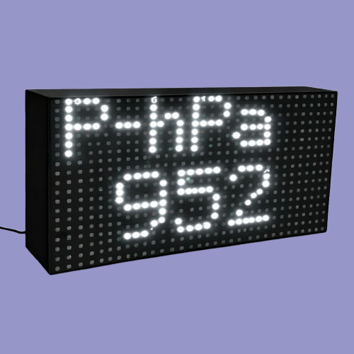 Adisans Digital Air Pressure Meter with P10 LED display showing barometric pressure in hPa