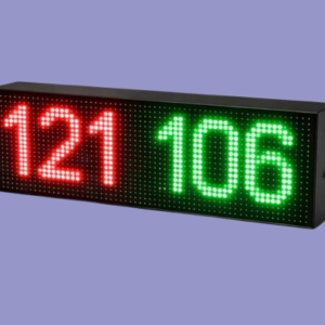 Universal wireless LED sports scoreboard with dual team display (T1 T2)