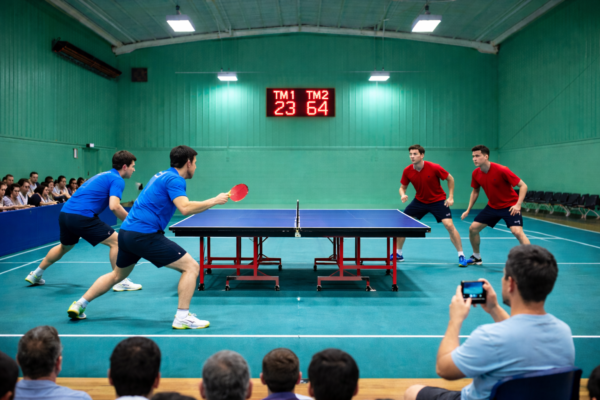 Universal wireless LED sports scoreboard with dual team display (T1 T2)