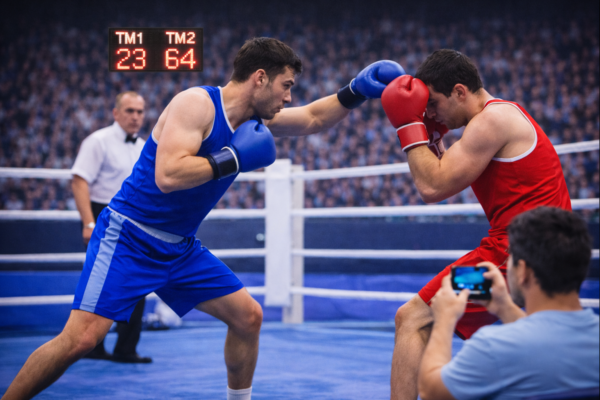 Universal wireless LED sports scoreboard with dual team display (T1 T2)