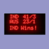2 ft x 1 ft Cricket Scoreboard LED Display showing runs wickets and overs with high brightness red LED digits