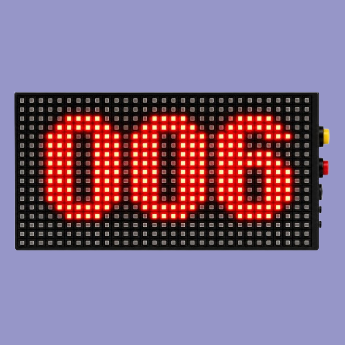 Adisans LED Up Down Counter Display 3 Digit P10 32x16 cm with push button increment decrement