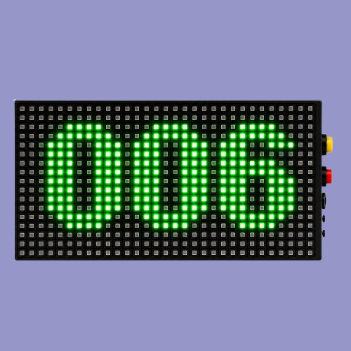 Adisans LED Up Down Counter Display 3 Digit P10 32x16 cm with push button increment decrement