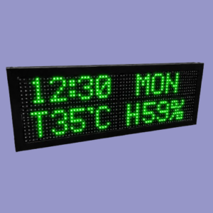 Adisans P10 Digital LED Clock with Wi-Fi, Mobile App, Temperature, Humidity, Date, Day Display, 5 Alarms