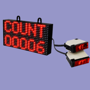 Adisans Digital LED Visitor Counter, 5 Digit Display, Counting Range up to 15 Feet, Black, Wall Mount, for People, Vehicle and Object Counting