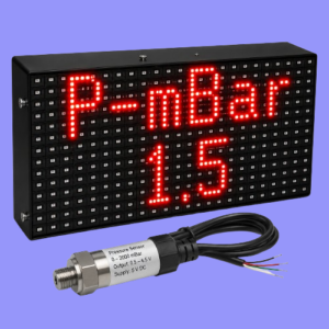 Adisans Digital Pressure Gauge with Large LED Display 0-10 Bar